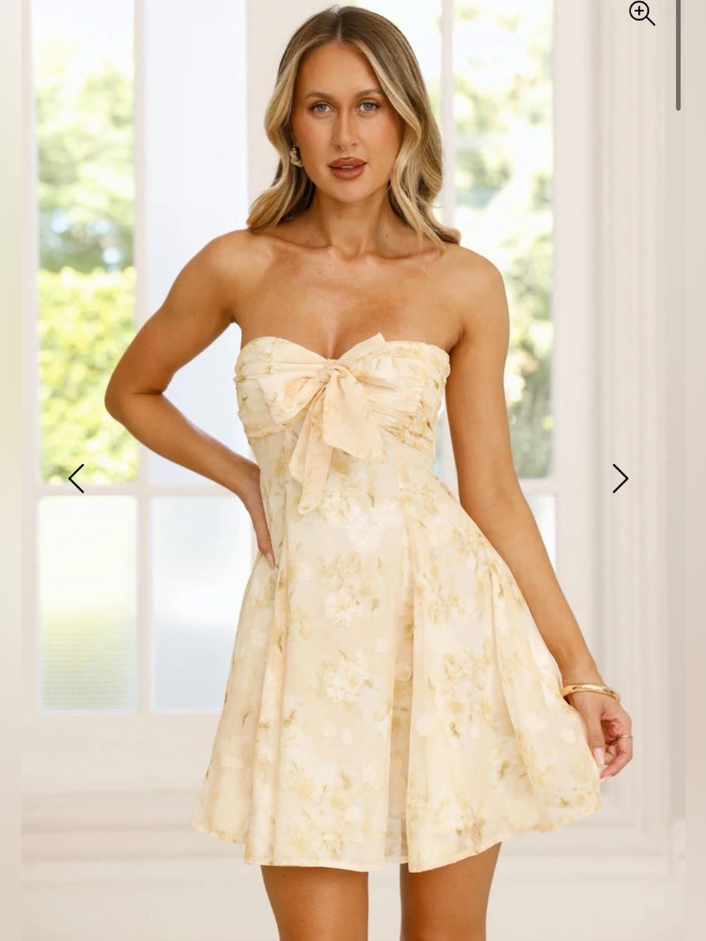 Hello Molly Glimmer Guide Strapless Mini Dress